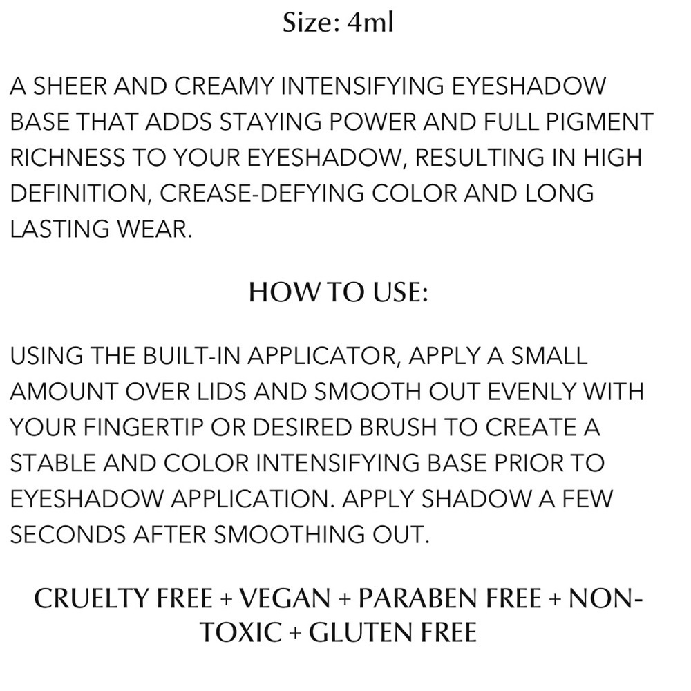 LUCKY CHICK Rose Quartz Liquid Eyeshadow & SANDBAR SHADOW LIGHT EYESHADOW PRIMER - Picture 10 of 10